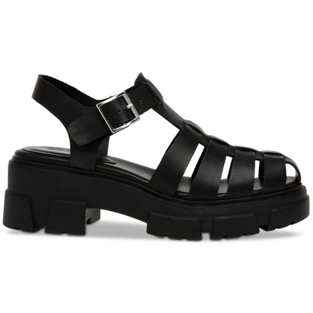 Wild Pair Black Chunky Fisherman Sandals - Picture 2 of 5